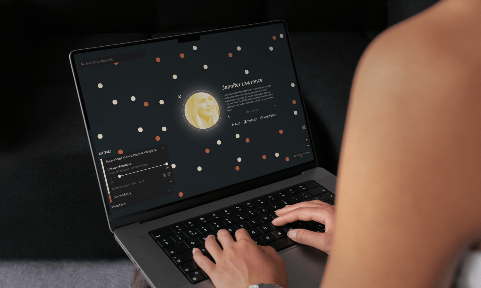 Linkstory interactive timeline